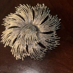 Silver Floral Brooch
